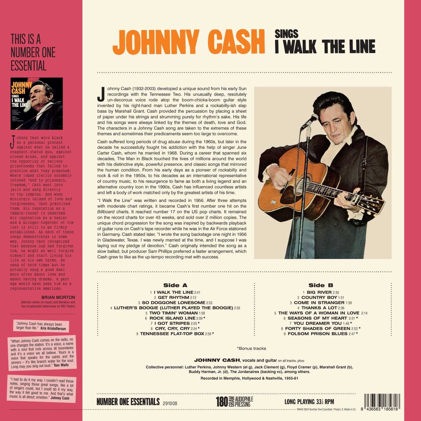 Johnny Cash: Sings I Walk The Line – Proper Music