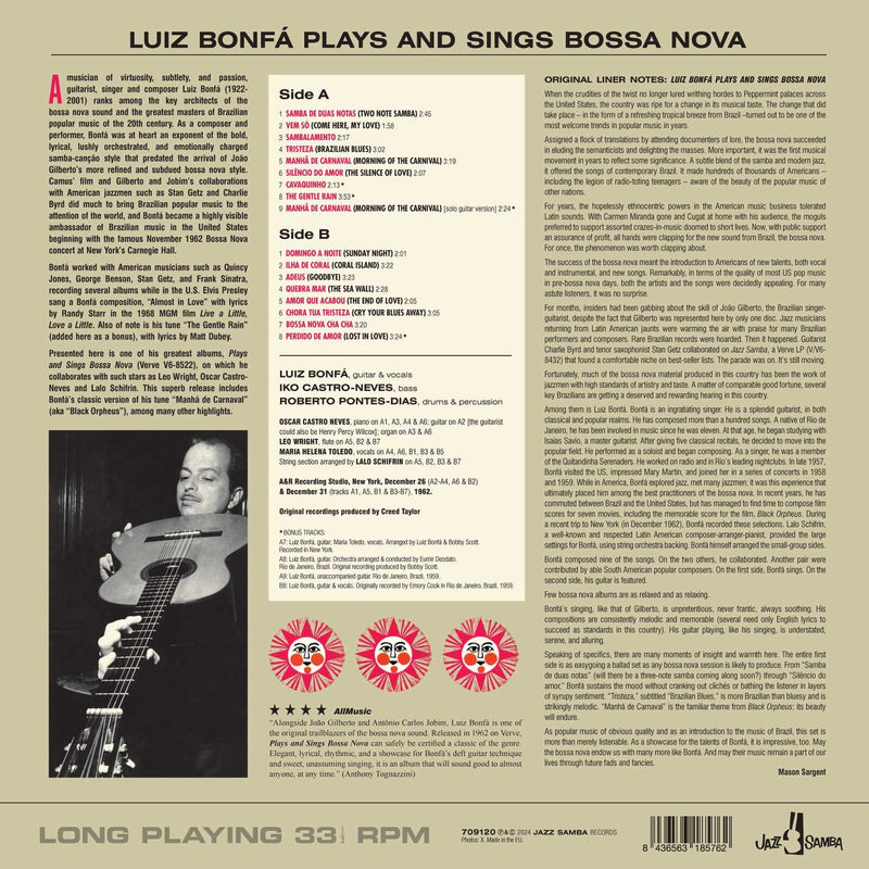 Luiz Bonfa - Plays And Sings Bossa Nova - 709120