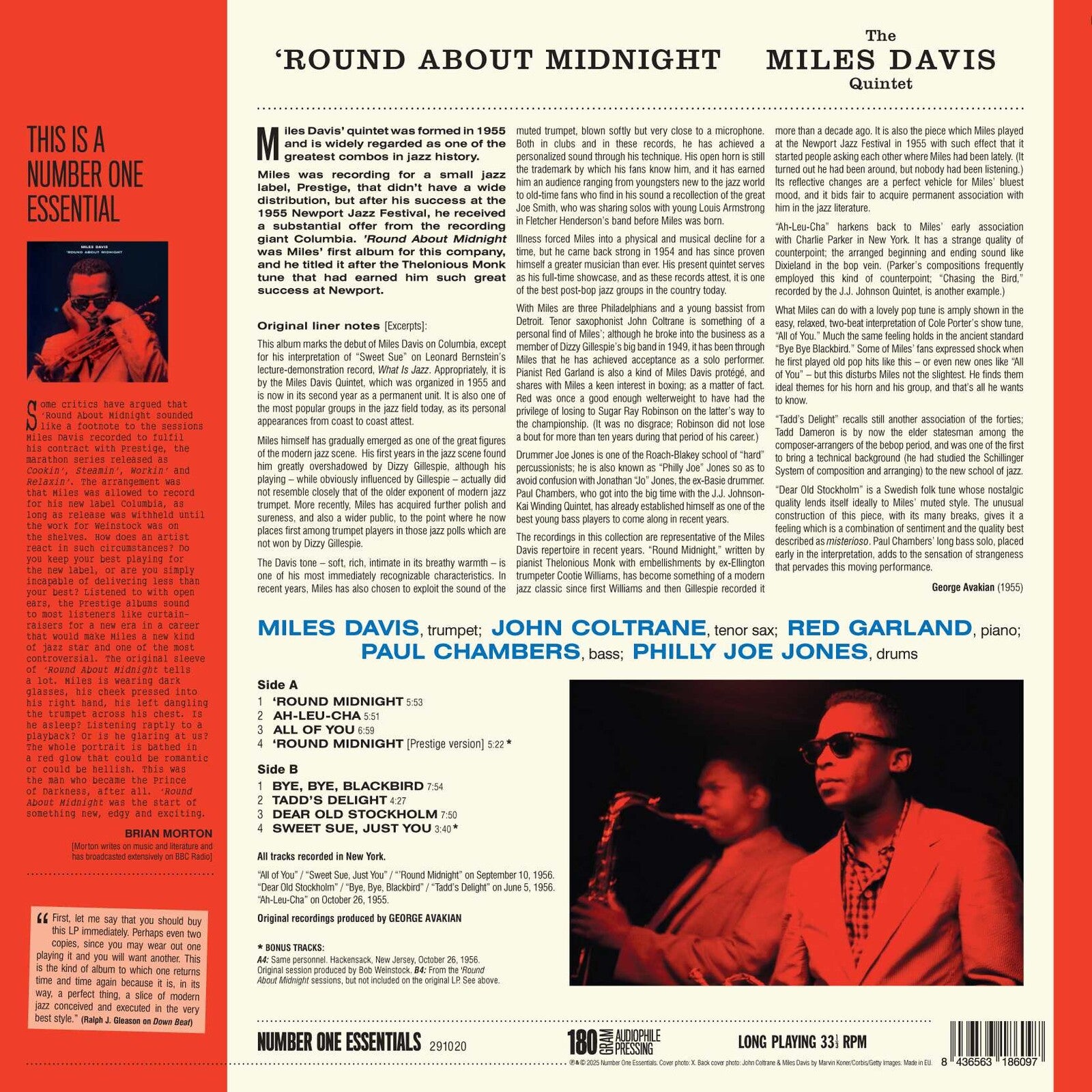 Miles Davis – 'Round About Midnight – Vinyl (LP, Album + 2