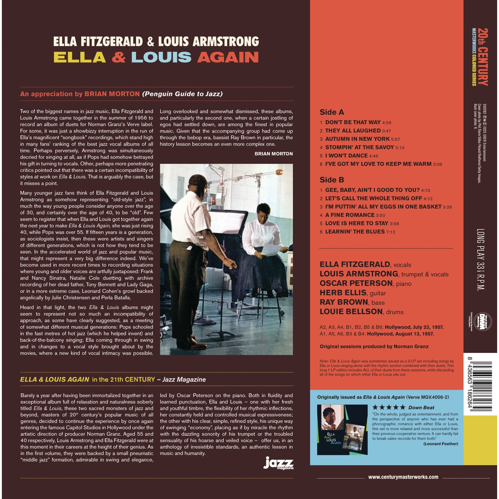 Ella Fitzgerald & Louis Armstrong: Ella & Louis Again – Proper Music