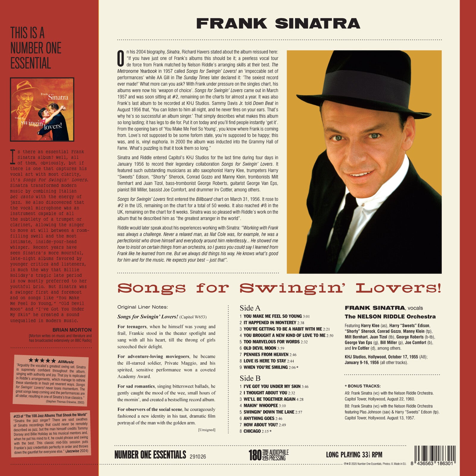 Frank Sinatra: Songs For Swingin' Lovers! – Proper Music