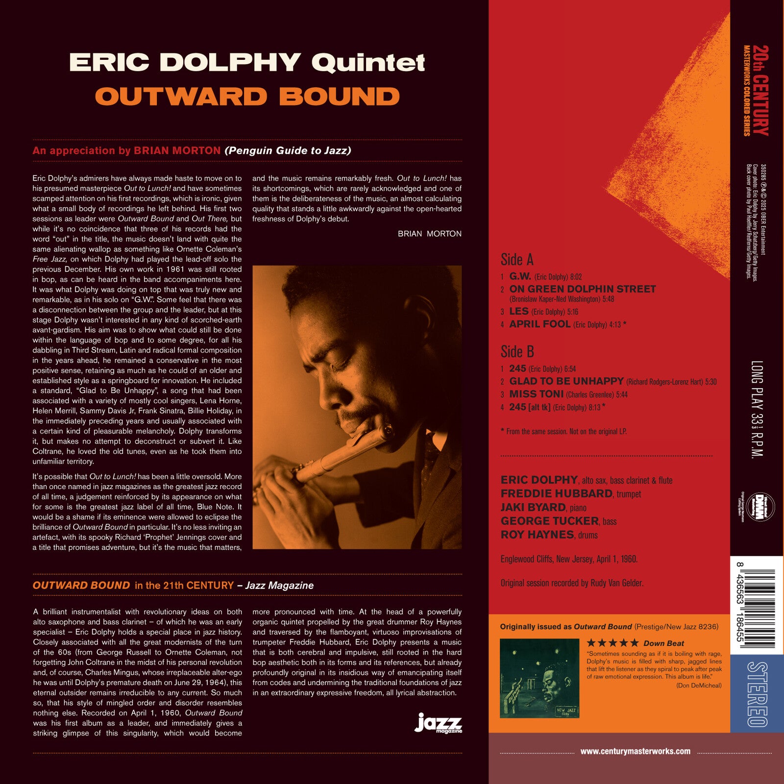 Eric Dolphy Quintet: Outward Bound – Proper Music