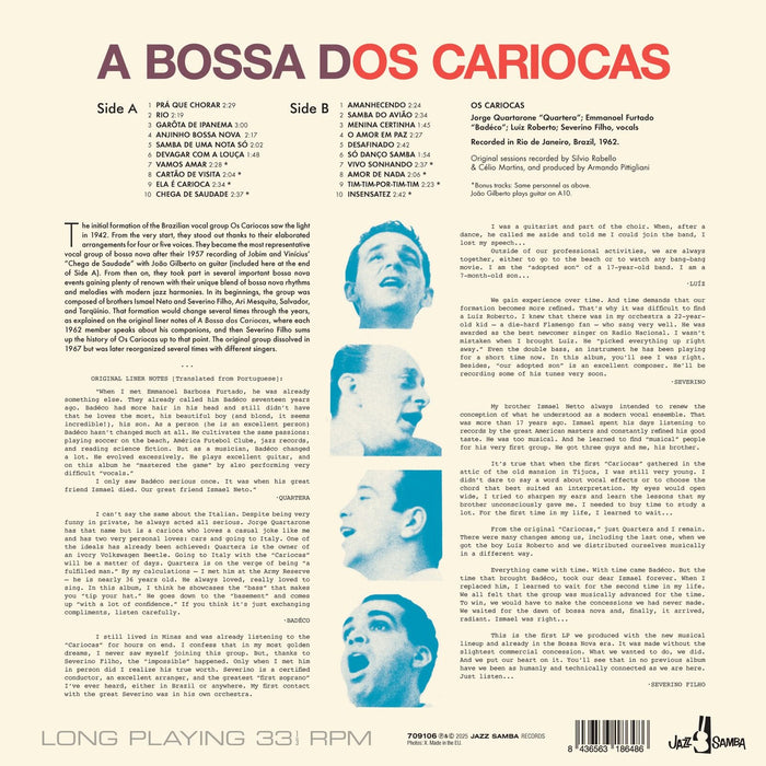 Os Cariocas - A Bossa Dos Cariocas - 709106