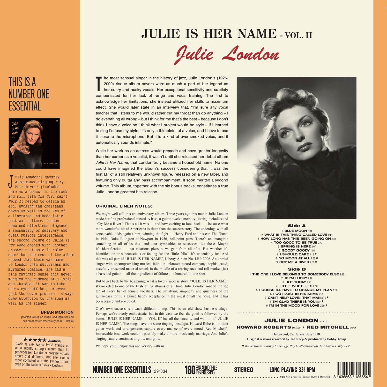 Julie London: Julie Is Her Name Vol. 2 – Proper Music