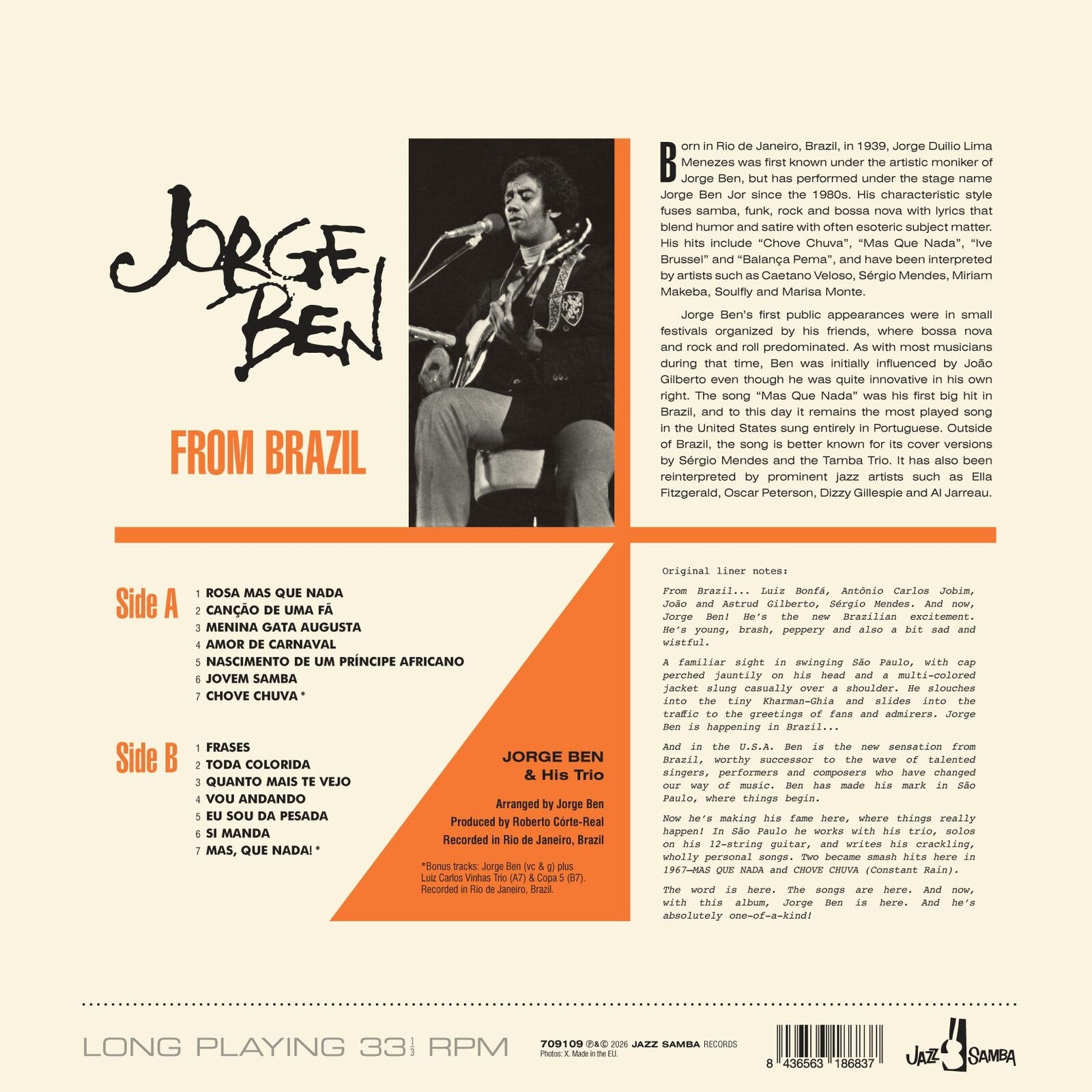 Jorge Ben: From Brazil – Proper Music