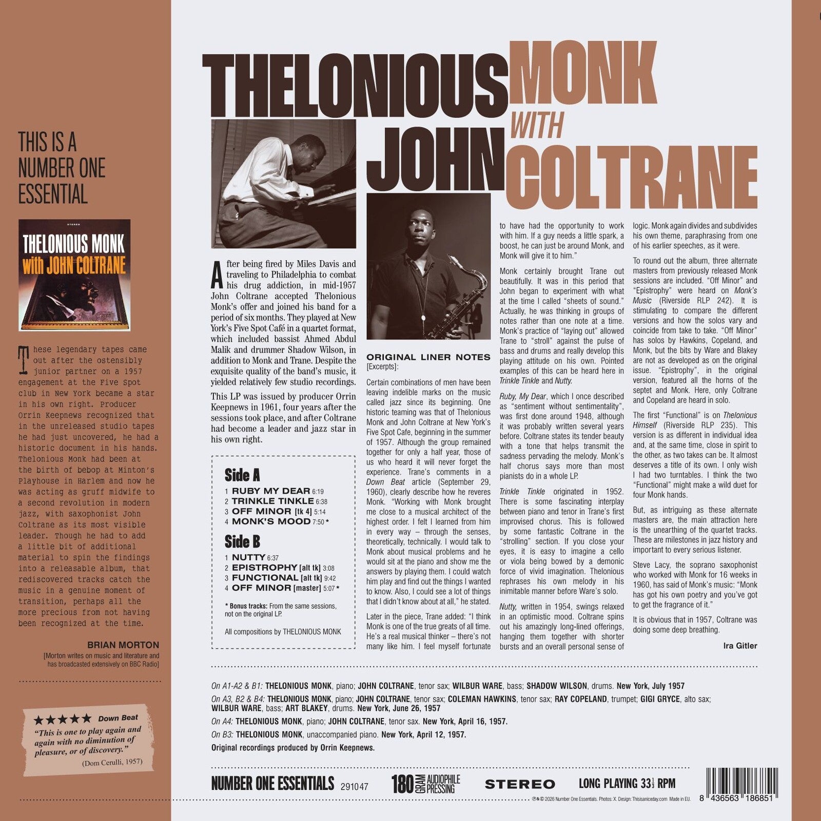 Thelonious Monk & John Coltrane: Thelonious Monk With John
