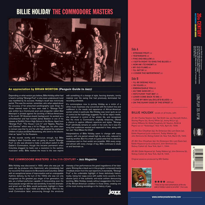 Billie Holiday - The Commodore Masters - 350299