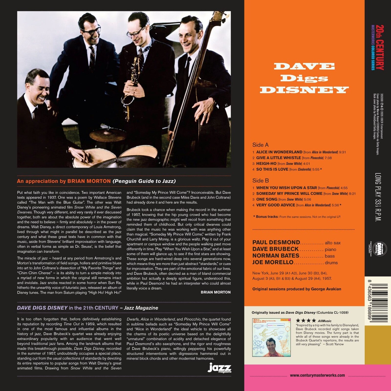 Dave Brubeck: Dave Digs Disney – Proper Music