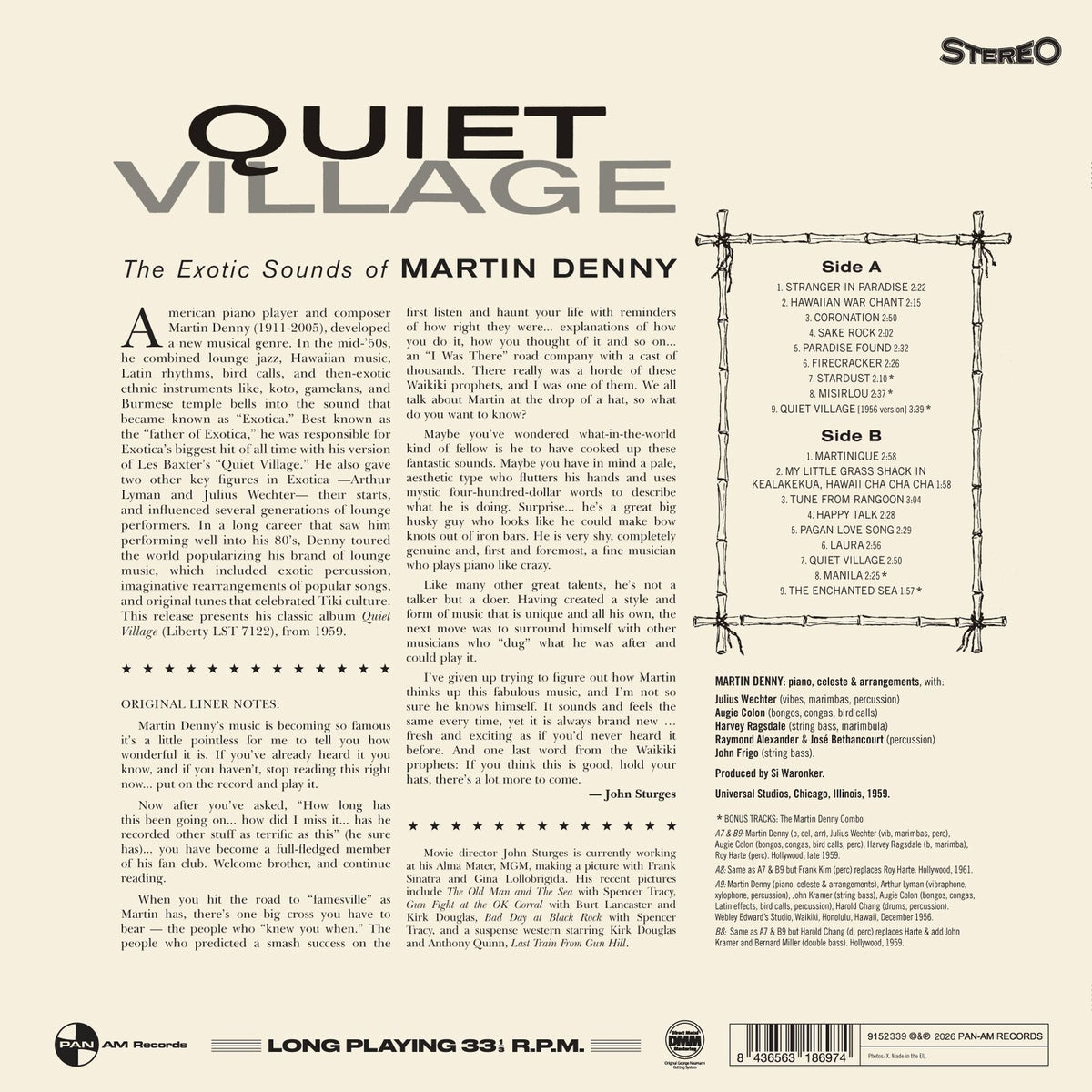 Martin Denny - Quiet Village - The Exotics Sounds Of Martin Denny - 9152339