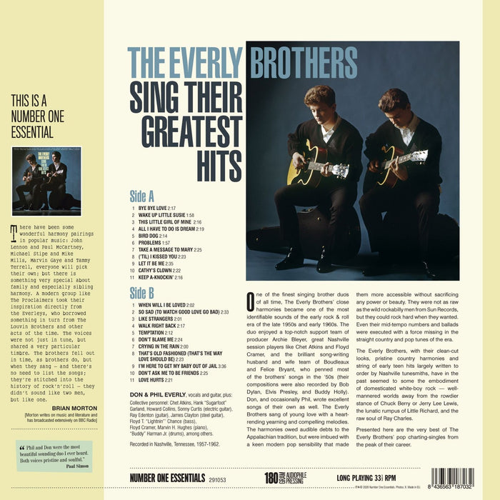 The Everly Brothers - Sing Their Greatest Hits - 291053