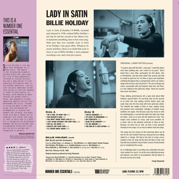 Billie Holiday - Lady In Satin - 291056
