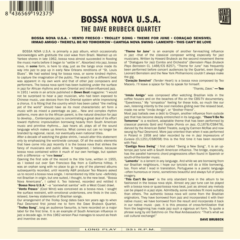 Dave Brubeck Quartet - Bossa Nova U.S.A. - 81242