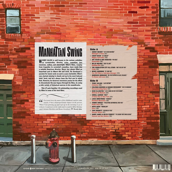 Various Artists - Manhattan Swing - Music From The Movies Of Woody Allen (Limited Colored Red Edition) - 101049