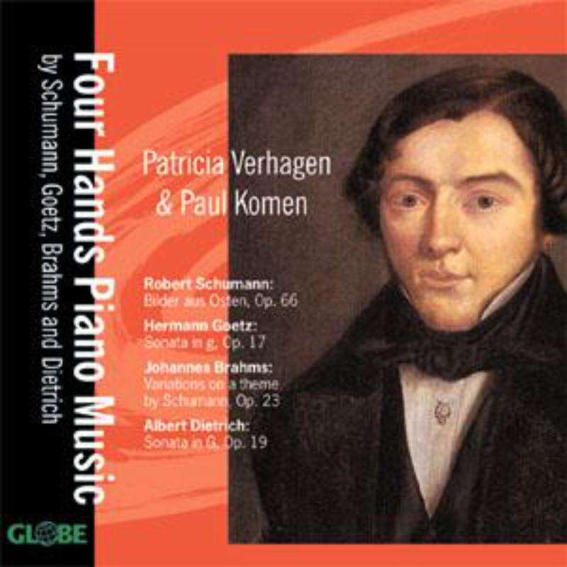 Four Hands Piano Music - Verhagen/Komen - GLO5188