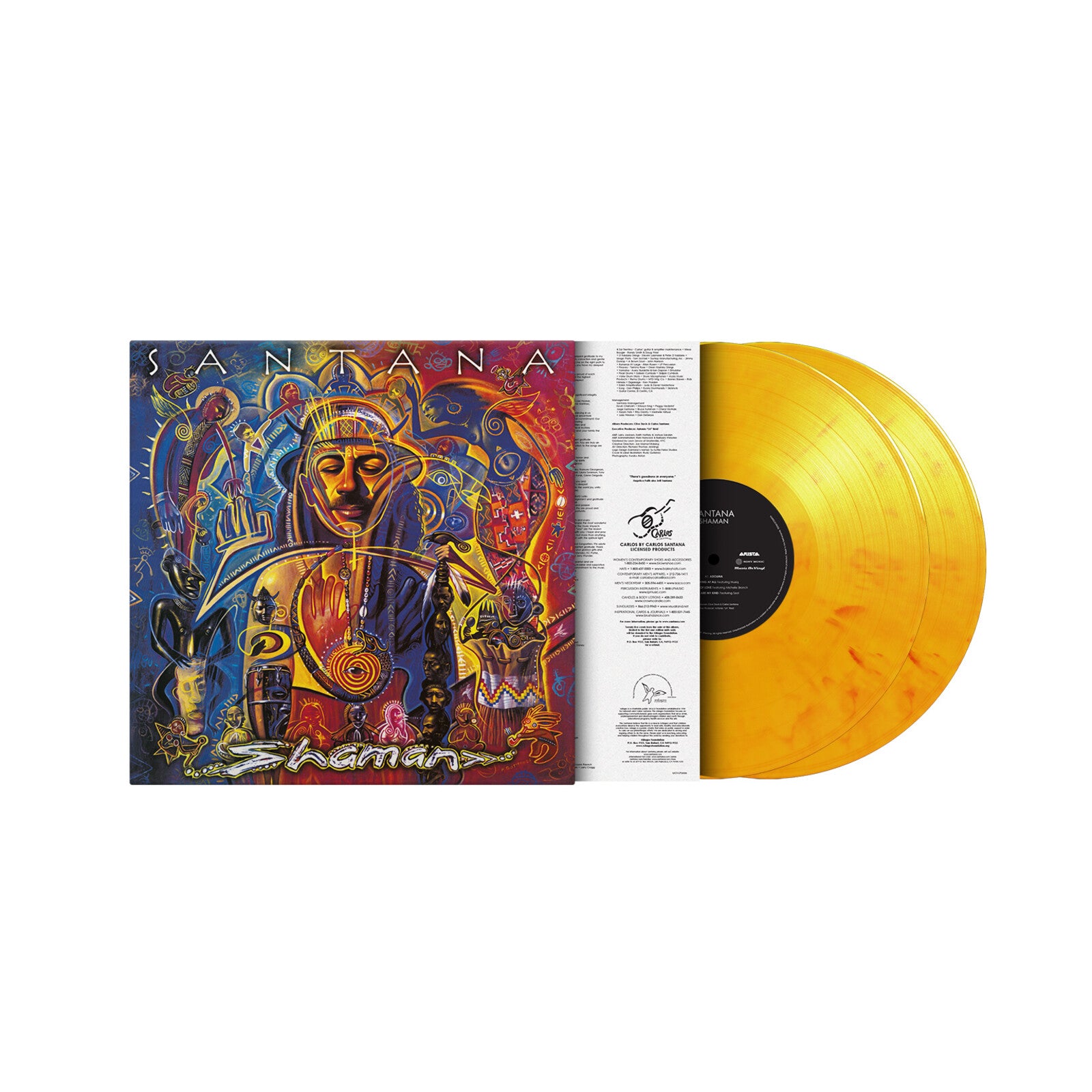 2discs LP Santana Shaman [MOV Yellow, Red & Orange Marbled Vinyl] MOVLP3599Y Music On Vinyl 未開封 /00520 Santana: Shaman – Proper Music