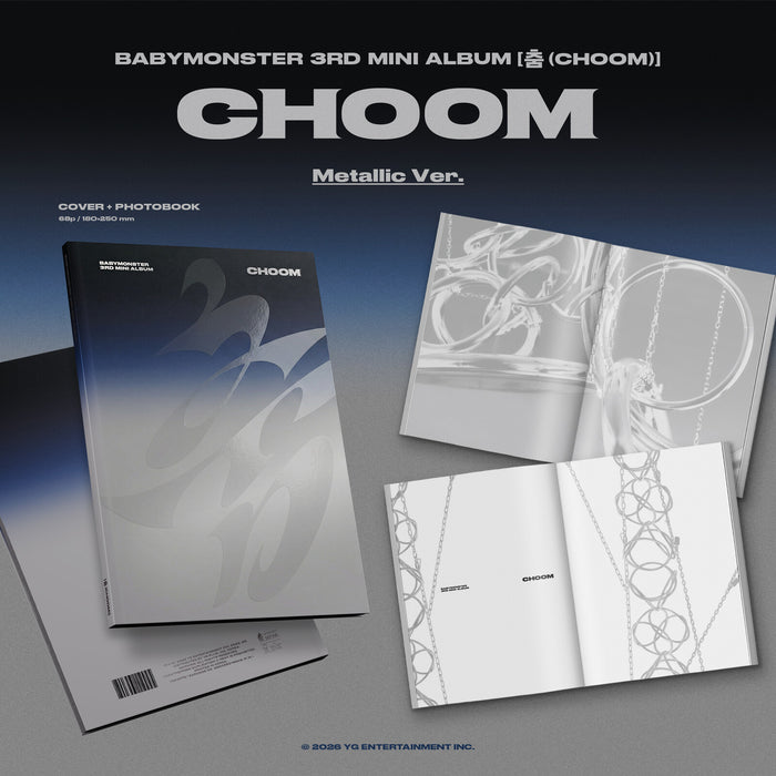 BABYMONSTER - 3rd MINI ALBUM [\uCDA4 (CHOOM)] Metallic Ver. - HMV exclusive - YGP0775-8