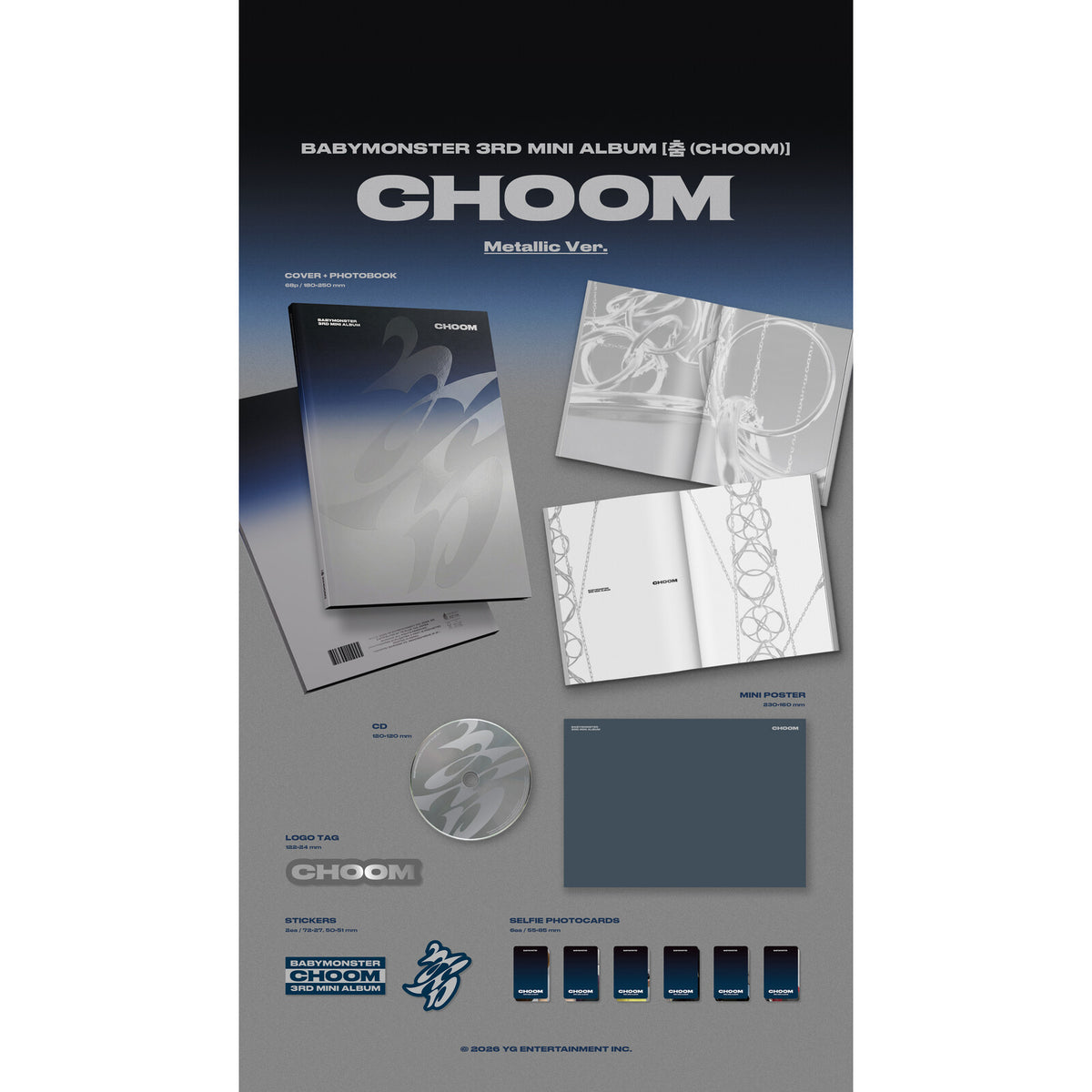 BABYMONSTER - 3rd MINI ALBUM (CHOOM) - YGP0775-2