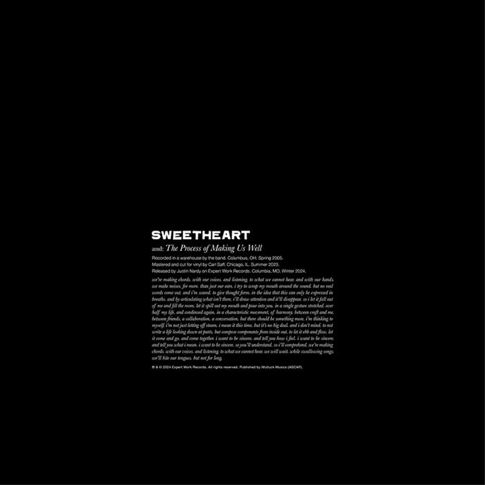 Sweetheart - The Process of Making Us Well - EW018