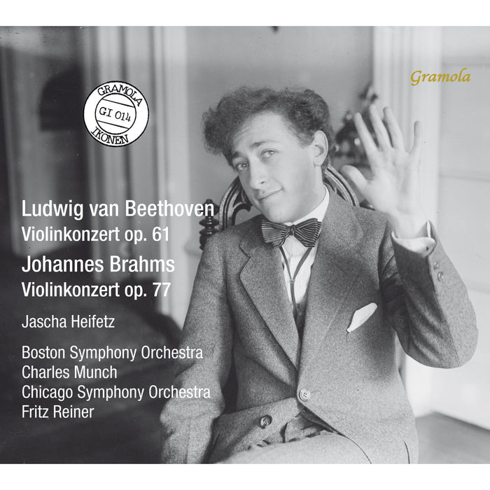 Jascha Heifetz; Chicago Symphony Orchestra; Fritz Reiner - Ludwig van Beethoven: Violin Concerto Op. 61; Johannes Brahms: Violin Concerto Op. 77 - GRAMOLA92014
