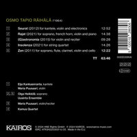 Uusinta Ensemble, Eija Kankaanranta, Maria Puusaari, Olga Heikkila, Kamus Quartet - Osmo Tapio Raihala: Zensolence - KAI0022030