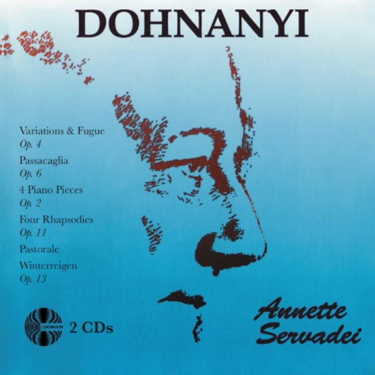 ANNETTE SERVEDAI - DOHANNYI PIANO WORKS - CCD1064