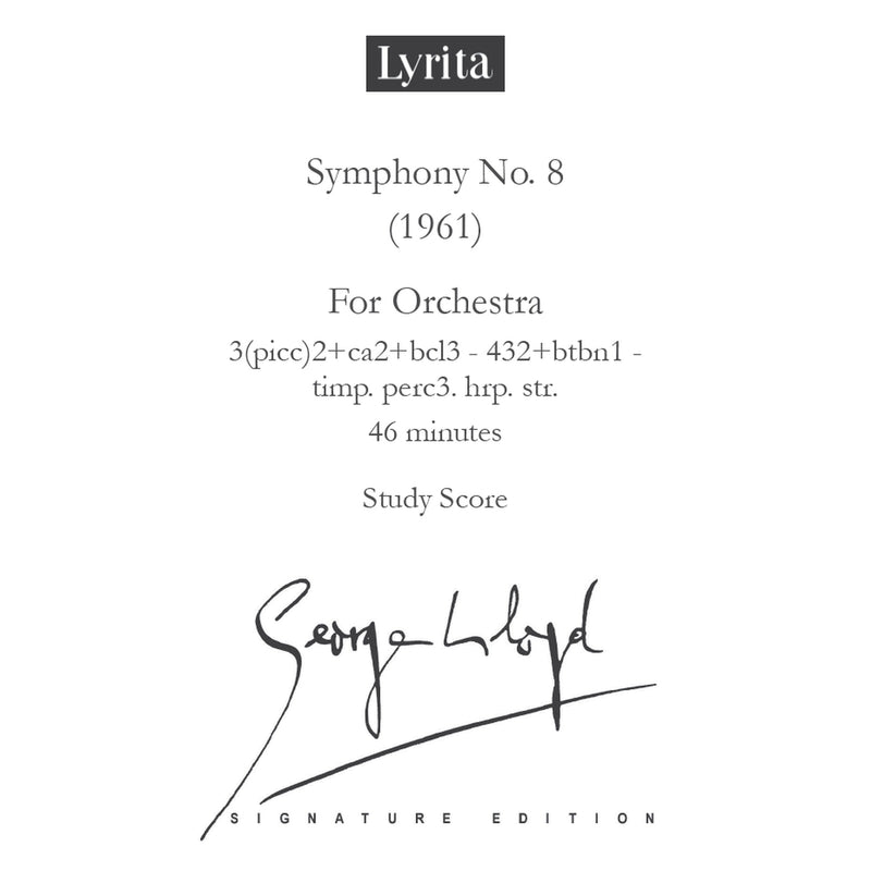 George Lloyd - George Lloyd: Symphony No. 8 - Study Score - SRMP-0015