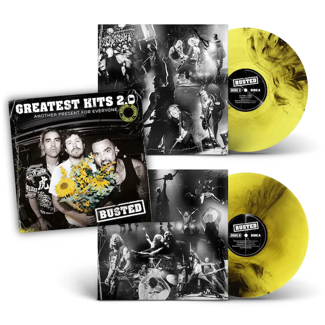 Greatest Hits 2.0 (Another Present For Everyone) Double Yellow and Black Vinyl by Busted - J04VYB