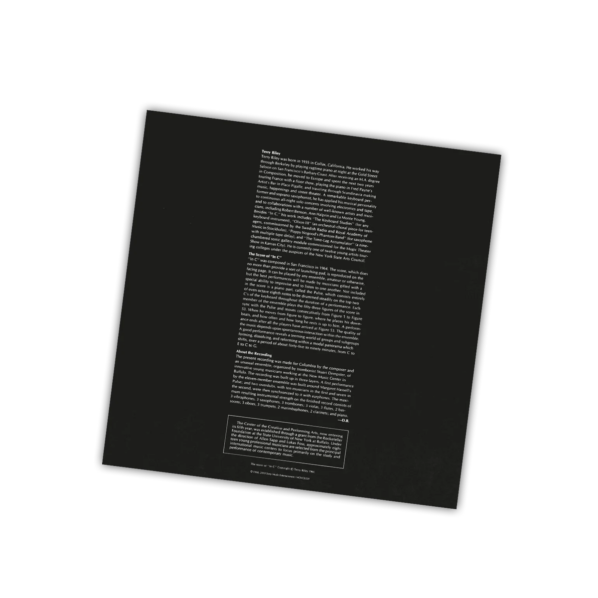 Terry Riley: In C - MOVCL039G