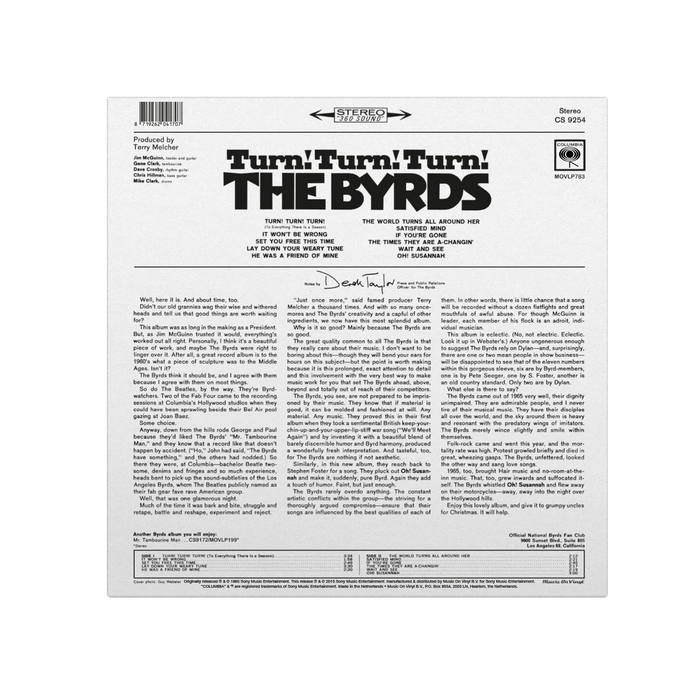 The Byrds: Turn! Turn! Turn! - MOVLP783C