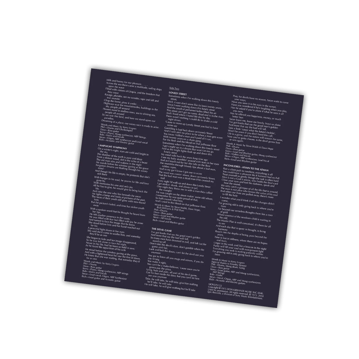 Kansas: Song For America - MOVLP2152C