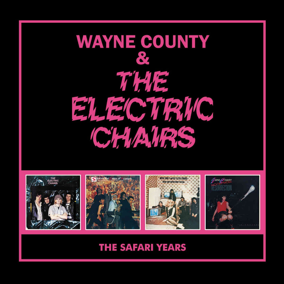 AHOYCW374 - The Safari Years: 4cd Capacity Wallet - Wayne County & The Electric Chairs