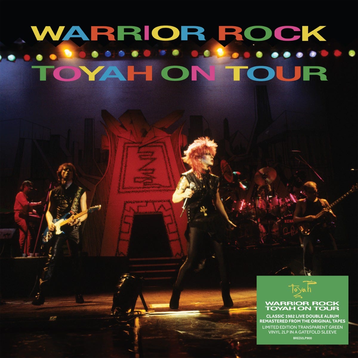 BRED2LP900 - Warrior Rock - Toyah On Tour 2lp Transparent Green Vinyl Edition - Toyah