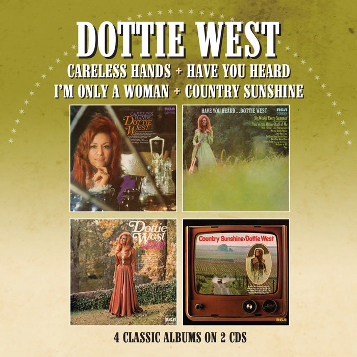 MRLL113D - Careless Hands/have You Heard/i'm Only A Woman,/country Sunshine - Four Albums On Two Cds - Dottie West