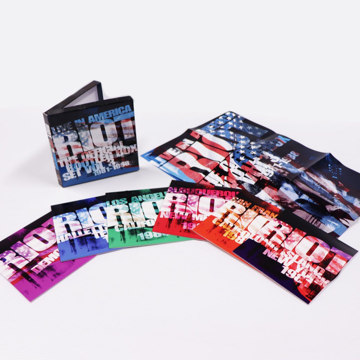 HNEBOX122 - Live In America: The Official Bootleg Box Set Vol. 3 1981-1988 - Riot