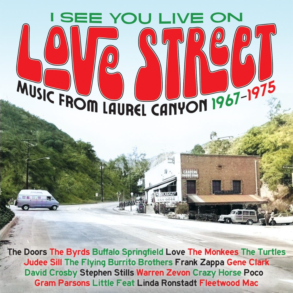 CRSEG3BOX143 - I See You Live On Love Street - Music From The Laurel Canyon 1967-1975 3cd Clamshell Box - Various Artists