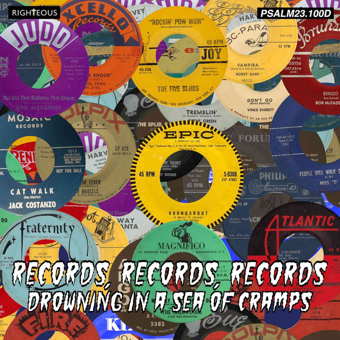 PSALM23100D - Records, Records, Records ~ Drowning In A Sea Of Cramps - Various Artists