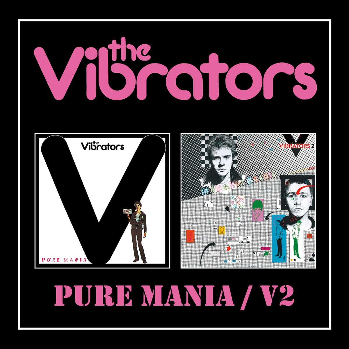 AHOY2CD416 - Pure Mania/v2 2cd Digipak Edition - The Vibrators