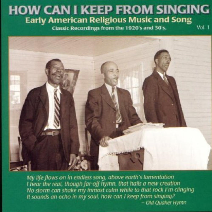 Various Artists: How Can I Keep From Singing Volume 1
