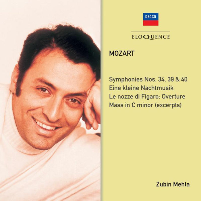 Zubin Mehta; Various Orchestras: Mozart: Symphonies Nos. 34, 39, 40; Eine Kleine Nachtmusik