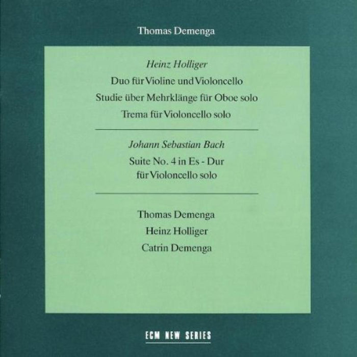 Thomas Demenga, Heinz Holliger & Catrin Demenga: Holliger / Bach: Chamber Works