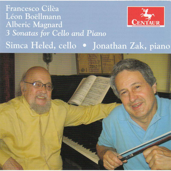 Simca Heled: Cilea: 3 Sonatas for Cello and Piano