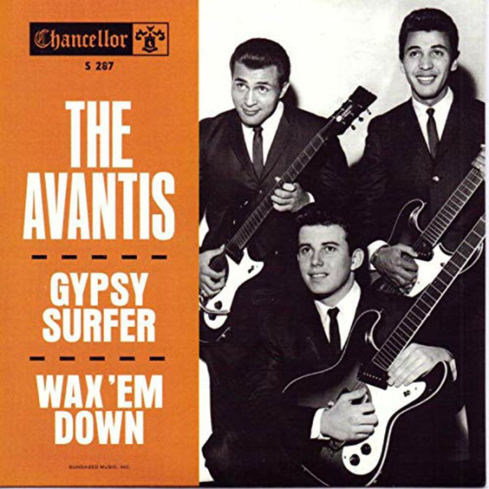The Avantis: Gypsy Surfer / Wax 'Em Down (BLUE VINYL)