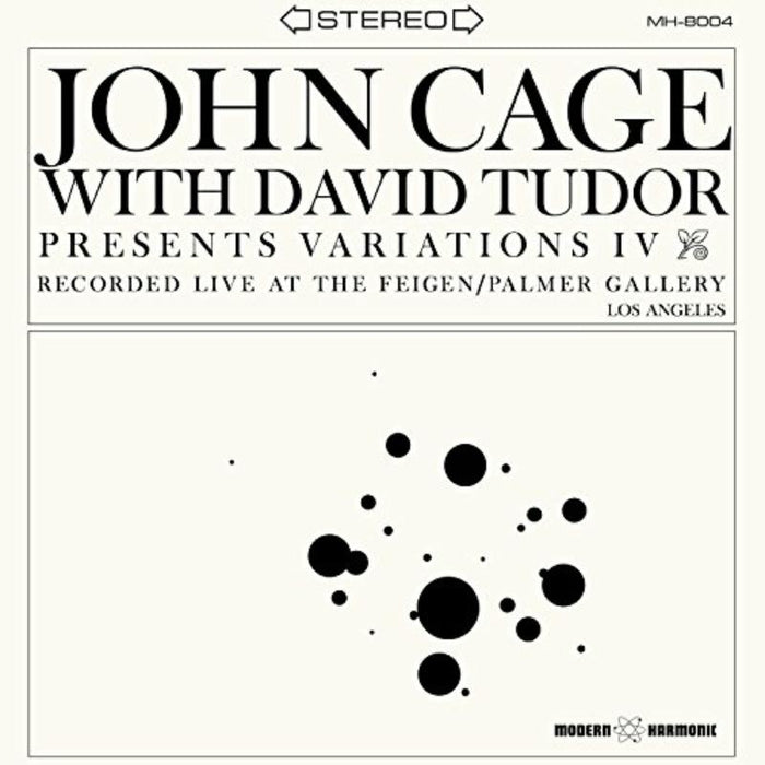 John Cage With David Tudor: Variations IV (CLEAR VINYL)
