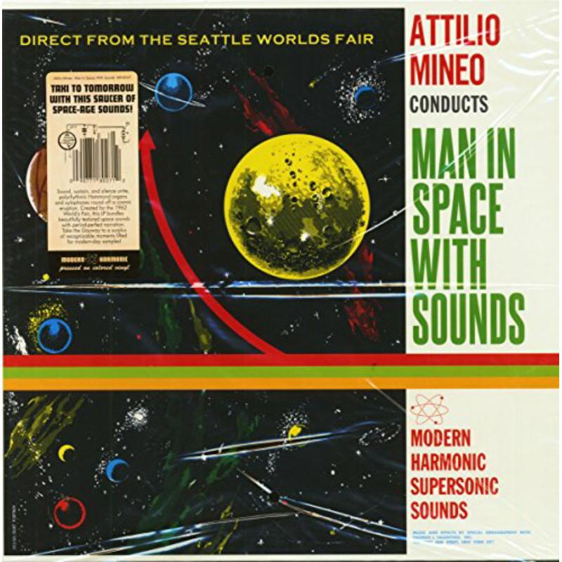 Attilio Mineo_x0000_: Man In Space With Sounds (GREEN & YELLOW SWIRL VINYL)_x0000_ LP