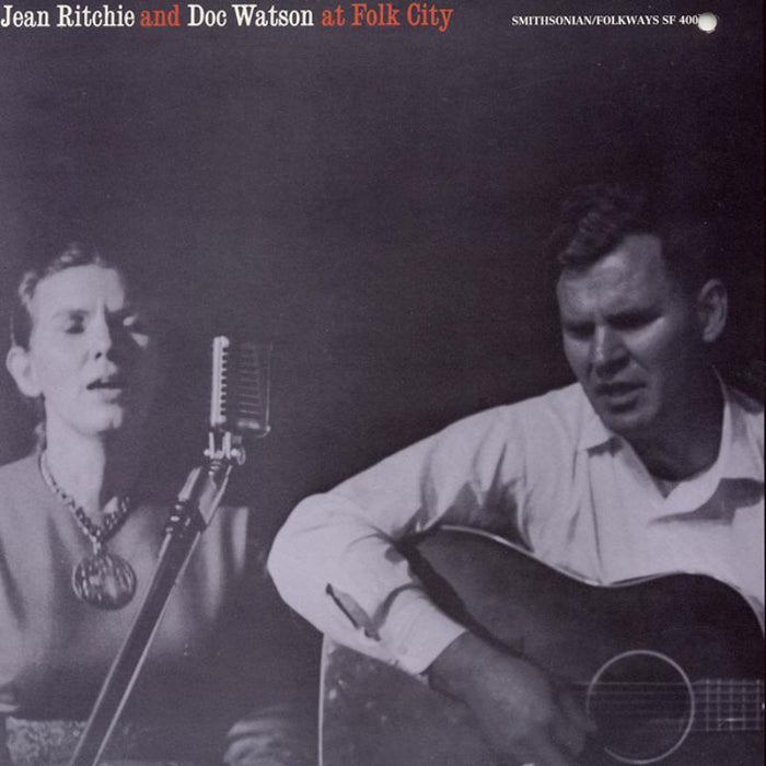 Jean Ritchie and Doc Watson: Jean Ritchie and Doc Watson at Folk City