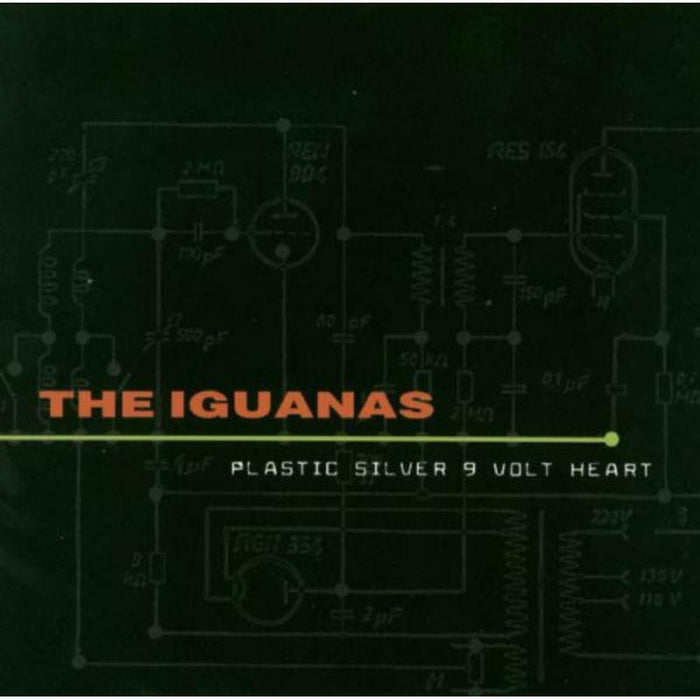 The Iguanas: Plastic Silver 9-Volt Heart