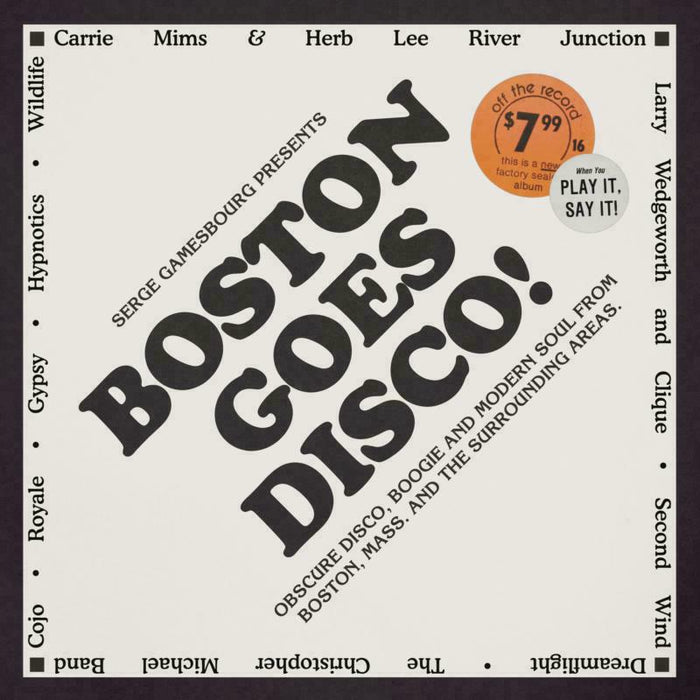 Various Artists: Boston Goes Disco! Compiled by Serge Gamesbourg (4LP)
