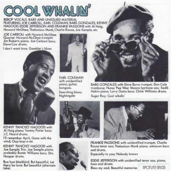Various Artists: Cool Whalin' - Bebop Vocals