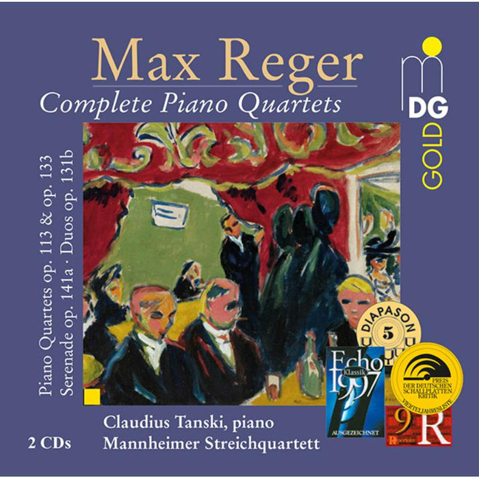 Claudius Tanski / Mannheimer Streichquartett: Max Reger: Complete Piano Quartets