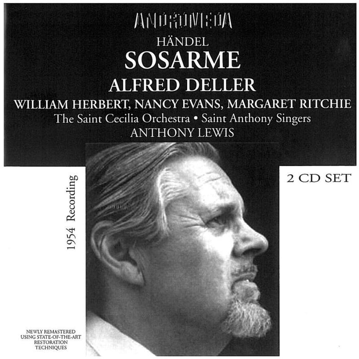 Deller/Santa Cecilia Orch. & St Anthony Singers: Sosarme